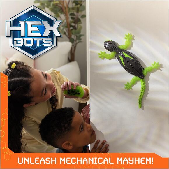 HEX BOTS Wall Crawler Gecko RC Robot Toy Boys Girls Ages 4 Up Rechargeable - Picture 6 of 9